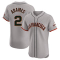 SF.Giants #2 Willy Adames Player Gray Home Limited Elite Ddoa Stitched Jerseys
