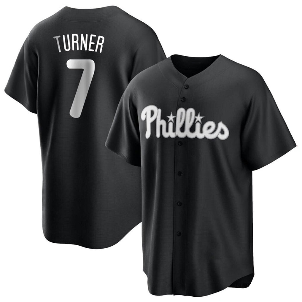 P.Phillies #7 Trea Turner Player Black Alt Fashion Home Game Ddoa Stitched Jerseys