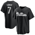 P.Phillies #7 Trea Turner Player Black Alt Fashion Home Game Ddoa Stitched Jerseys