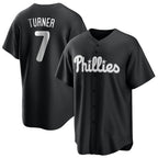 P.Phillies #7 Trea Turner Player Black Alt Fashion Home Game Ddoa Stitched Jerseys