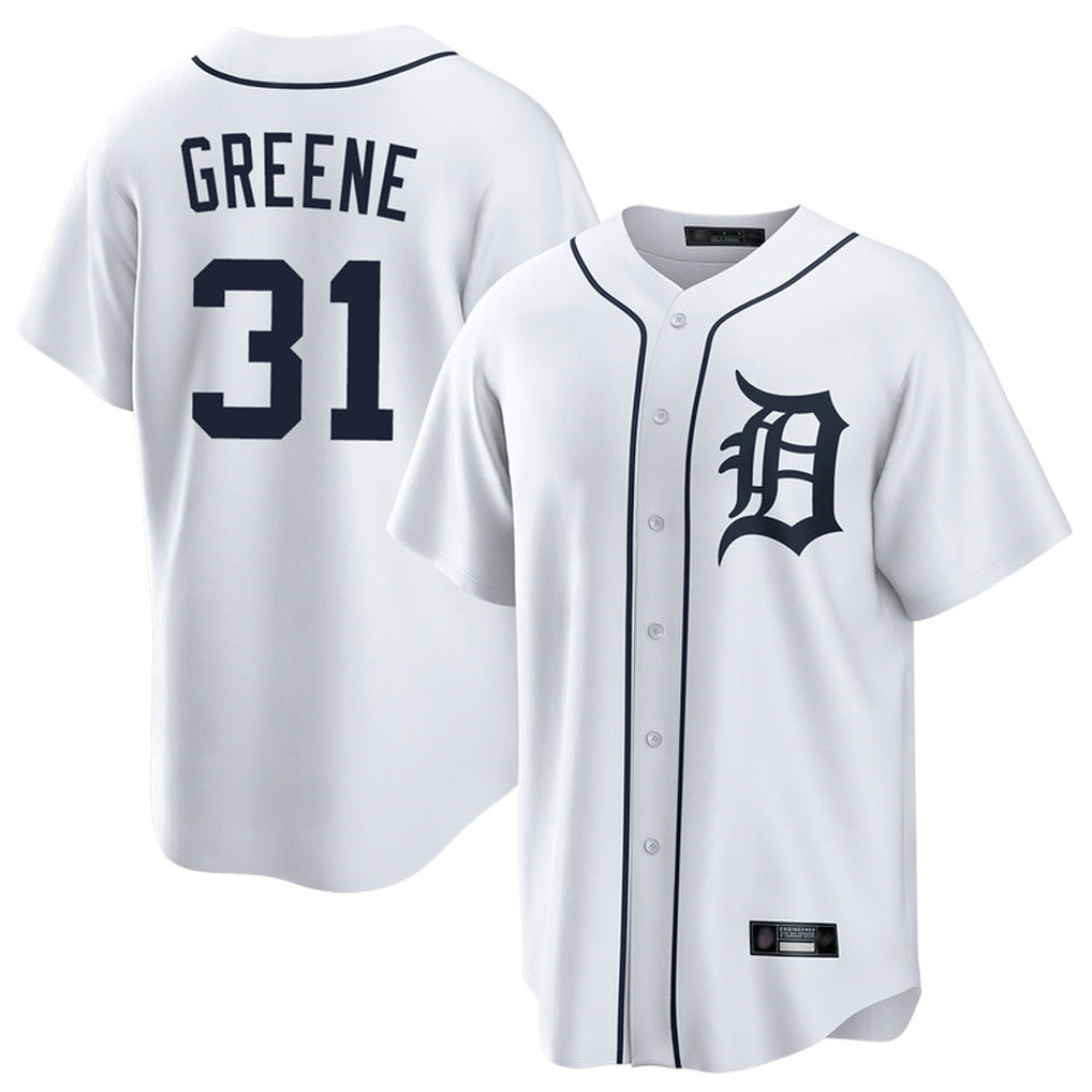 D.Tigers #31 Riley Greene Player White Home Game Ddoa Stitched Jerseys