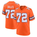 D.Broncos #72 Garett Bolles Player Orange Alternate Collection Throwback Game Ddoa Stitched Jerseys