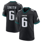 P.Eagles #6 DeVonta Smith Player Black Game Home Ddoa Stitched Jerseys