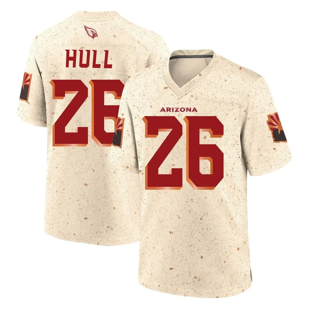 A.Cardinals #26 Evan Hull Player Cream Rivalries Collection Game Ddoa Stitched Jerseys