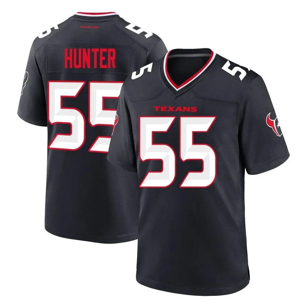 H.Texans #55 Danielle Hunter Player Navy Team Home Game Ddoa Stitched Jerseys