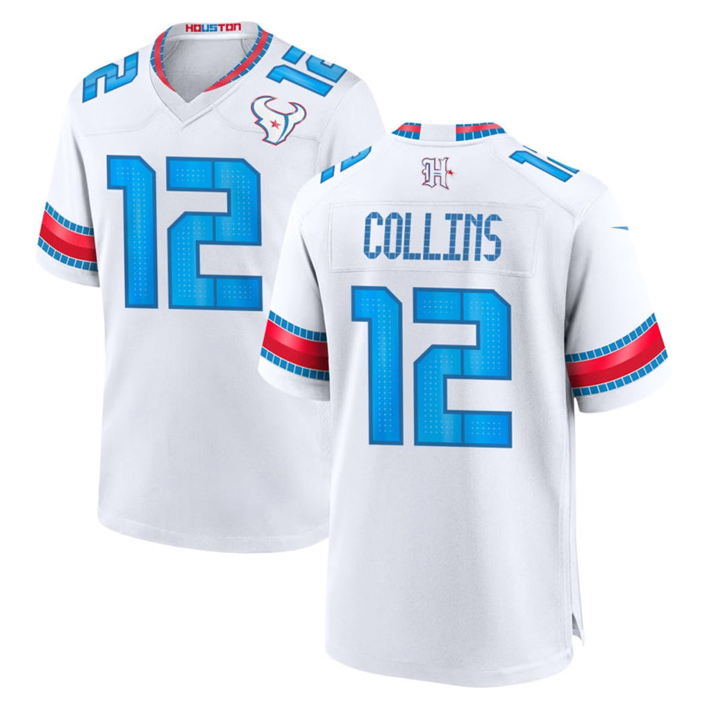 H.Texans #12 Nico Collins Player Whtie 2026 Rivalries Vapor Home Game Ddoa Stitched jerseys