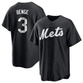 NY.Mets #3 Carson Benge Player Black Home Game Ddoa Stitched Jerseys