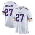 M.Vikings #27 Jordan Mason Player White Home Game Ddoa Stitched Jerseys