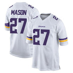 M.Vikings #27 Jordan Mason Player White Home Game Ddoa Stitched Jerseys