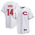 C.Reds #14 Pete Rose Player White Home Game Ddoa Stitched Jerseys