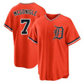 D.Tigers #7 Kevin McGonigle Player Orange Home Game Ddoa Stitched Jerseys