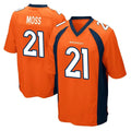 D.Broncos #21 Riley Moss Player Orange Color Home Game Ddoa Stitched Jerseys