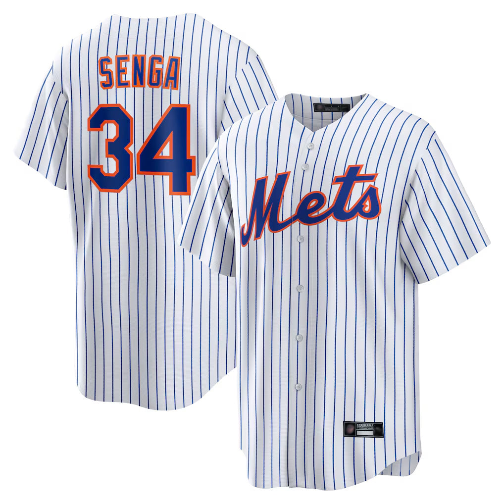 NY.Mets #34 Kodai Senga Player White Home Replica Ddoa Stitched Jerseys