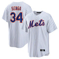 NY.Mets #34 Kodai Senga Player White Home Replica Ddoa Stitched Jerseys