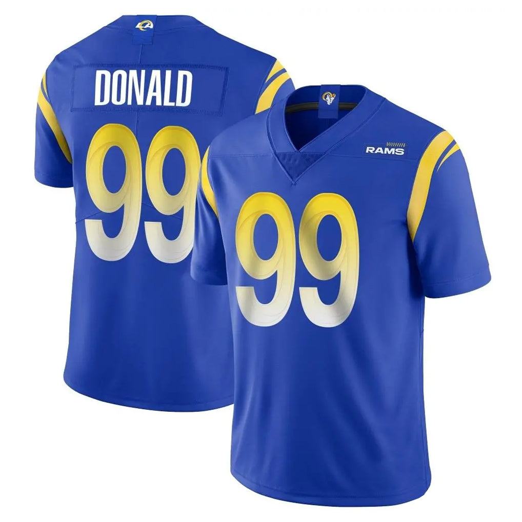 LA.Rams #99 Aaron Donald Player Royal Limited Vapor Untouchable Home Game Ddoa Stitched Jerseys