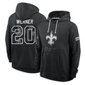 NO.Saints #20 Pete Werner Player 2026 Black Logo Pullover Hoodies Limited Game Ddoa Stitched Jerseys
