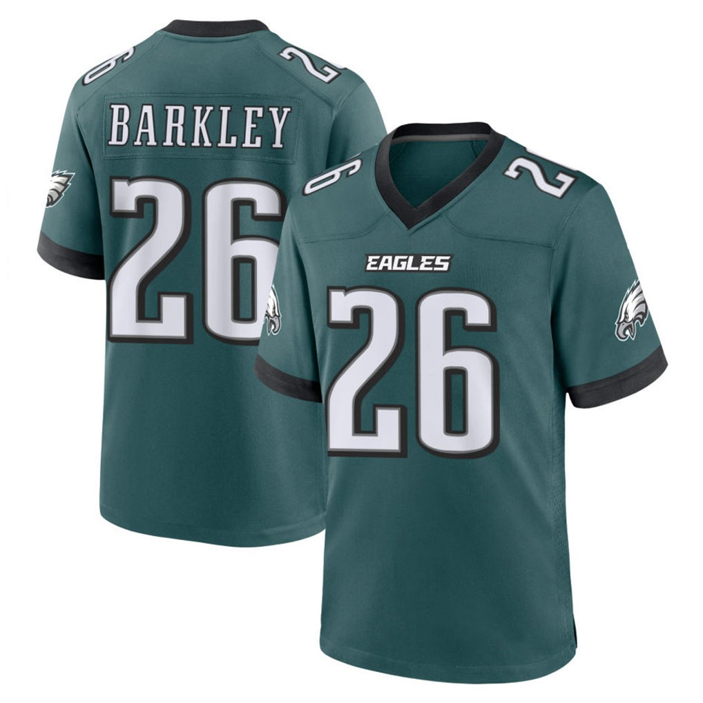 P.Eagles #26 Saquon Barkley Player Green Home Game Ddoa Stitched Jerseys
