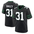 NY.Jets #31 David Bailey Player Black Legacy Home Game Ddoa Stitched Jerseys
