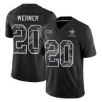 NO.Saints #20 Pete Werner Player Black Limited 2026 Salute to Service Home Game Ddoa Stitched Jerseys