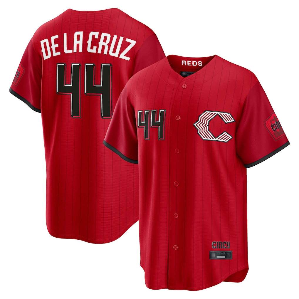 C.Reds #44 Elly De La Cruz Player Red 2026 City Connect Home Game Ddoa Stitched Jerseys