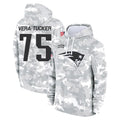 NE.Patriots #75 Alijah Vera-Tucker Player Arctic Camo Salute to Service Pullover Hoodies Limited Game Ddoa Stitched Jerseys