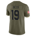A.Cardinals #19 Carson Beck Player Olive Salute To Service Limited Home Game Ddoa Stitched Jerseys
