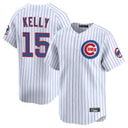 C.Cubs #15 Carson Kelly Player White Limited Home Game Ddoa Stitched Jerseys