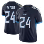 T.Titans #24 Alontae Taylor Player Navy Limited Vapor Untouchable Home Game Ddoa Stitched Jerseys