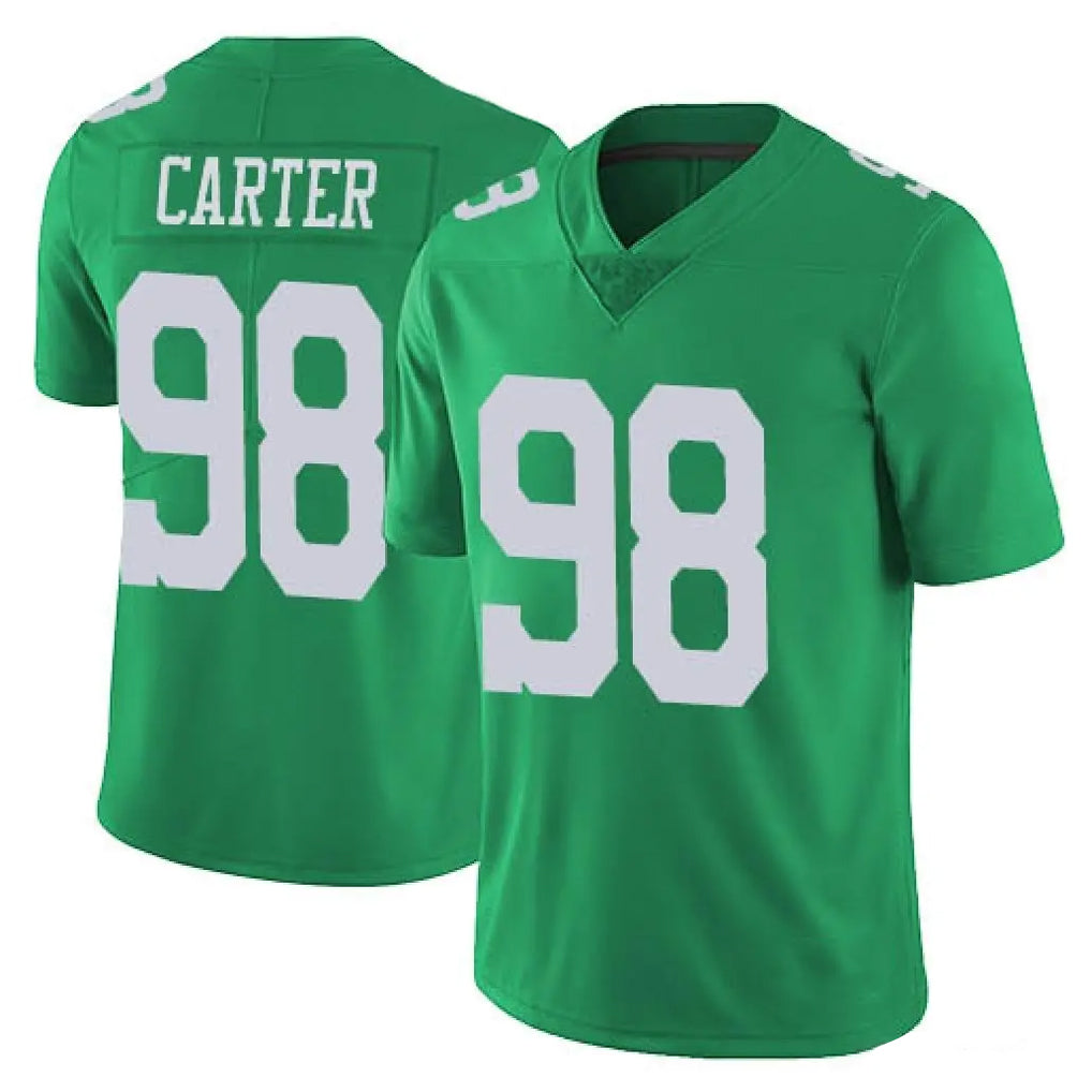 P.Eagles #98 Jalen Carter Player Green Limited Vapor Untouchable Home Game Ddoa Stitched Jerseys