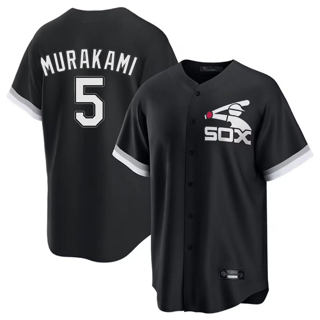 C.White Sox #5 Munetaka Murakami Player Black Spring Training Game Ddoa Stitched Jerseys