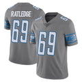 D.Lions #69 Tate Ratledge Player Gray Vapor Untouchable Limited Home Game Ddoa Stitched Jerseys