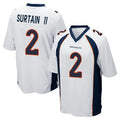 D.Broncos #2 Pat Surtain II Player White Game Ddoa Stitched Jerseys