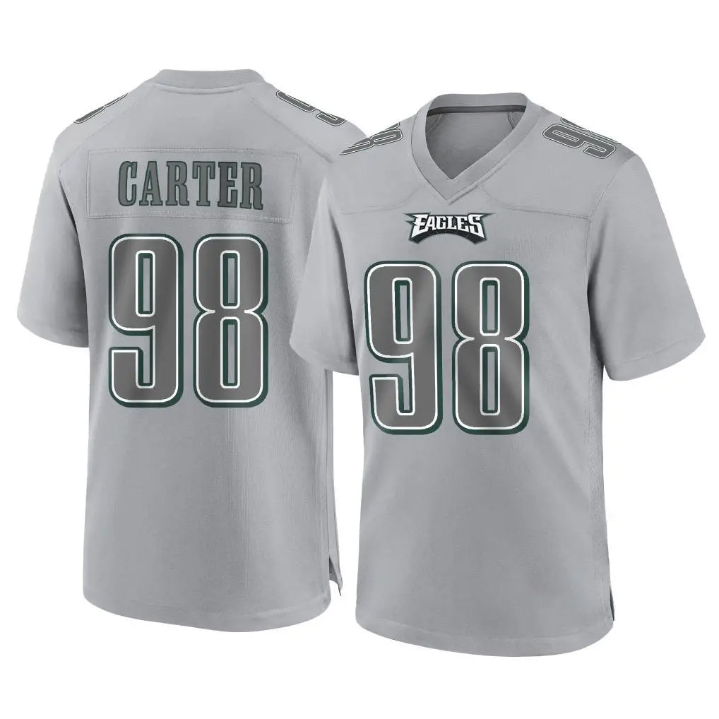 P.Eagles #98 Jalen Carter Player Gray Atmosphere Fashion Home Game Ddoa Stitched Jerseys