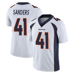 D.Broncos #41 Drew Sanders Player White Vapor Untouchable Limited Home Game Ddoa Stitched Jerseys