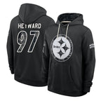 P.Steelers #97 Cameron Heyward Player 2026 Black Logo Pullover Hoodies Limited Game Ddoa Stitched Jerseys