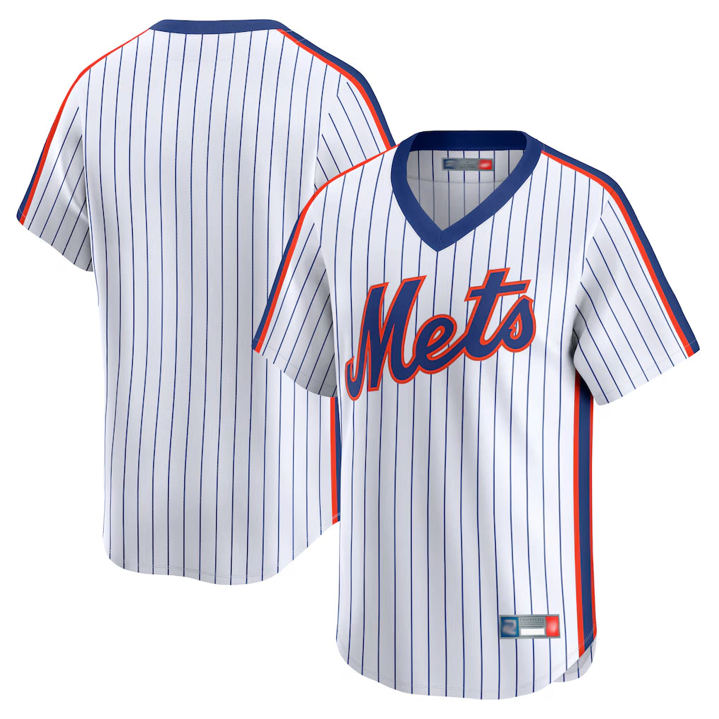 NY.Mets ## Mets Blank Player White Cooperstown Collection T-shirt Game Ddoa Stitched Jerseys