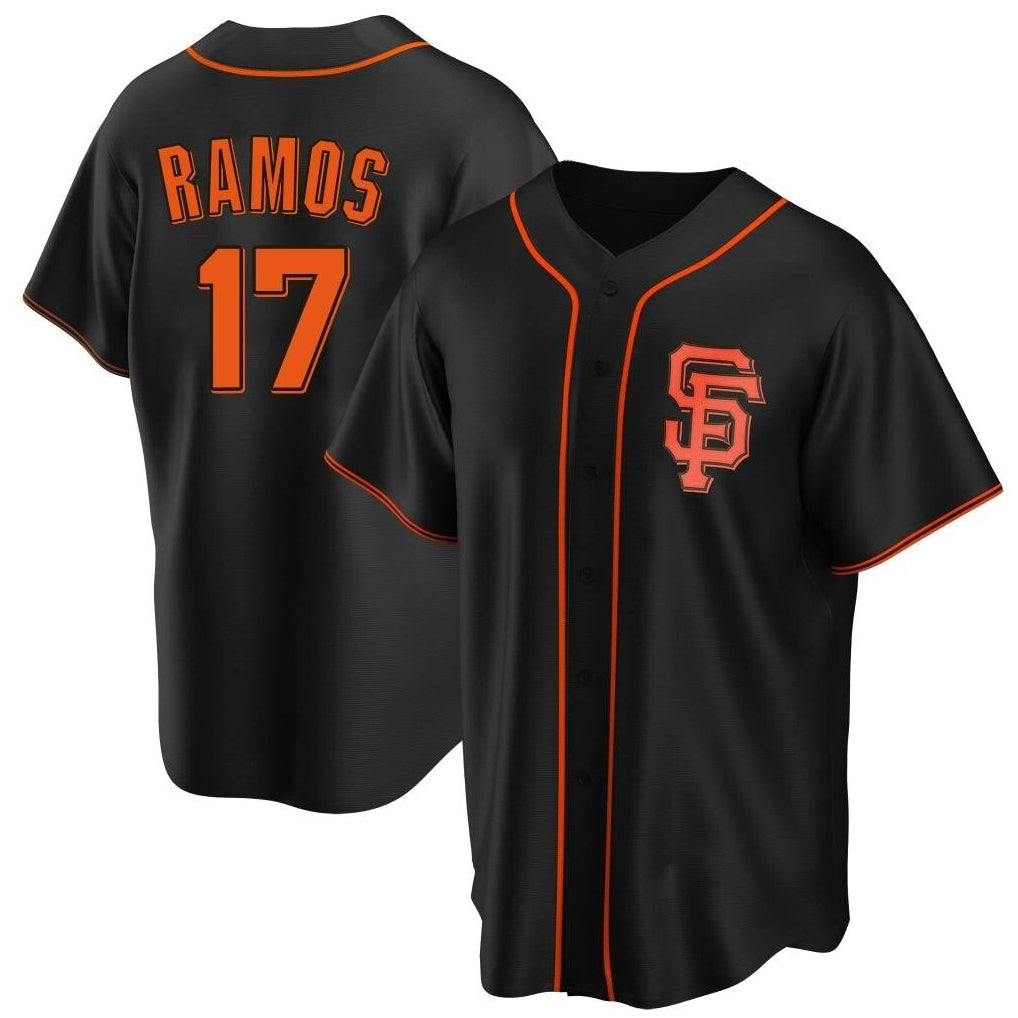 SF.Giants #17 Heliot Ramos Player Black 2026 Home Game Ddoa Stitched Jerseys
