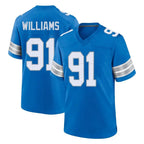 D.Lions #91 Tyleik Williams Player Blue Alternate Home Game Ddoa Stitched Jerseys