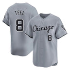 C.White Sox #8 Kyle Teel Player Gray Road Limited Home Ddoa Stitched Jerseys