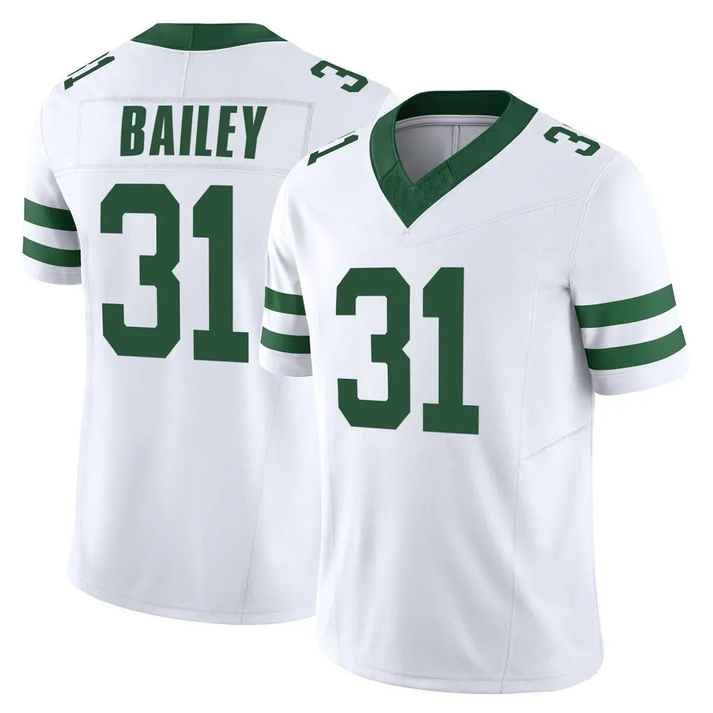 NY.Jets #31 David Bailey Player White Legacy Limited Vapor F.U.S.E. Home Game Ddoa Stitched Jerseys