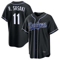 LA.Dodgers #11 Roki Sasaki Player Black Carbon Limited Home Ddoa Stitched Jerseys