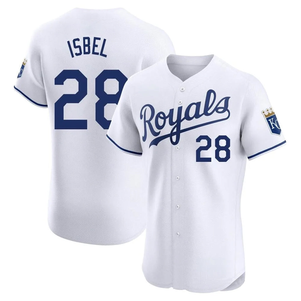 KC.Royals #28 Kyle Isbel Player White Alt Limited Elite Home Ddoa Stitched Jerseys