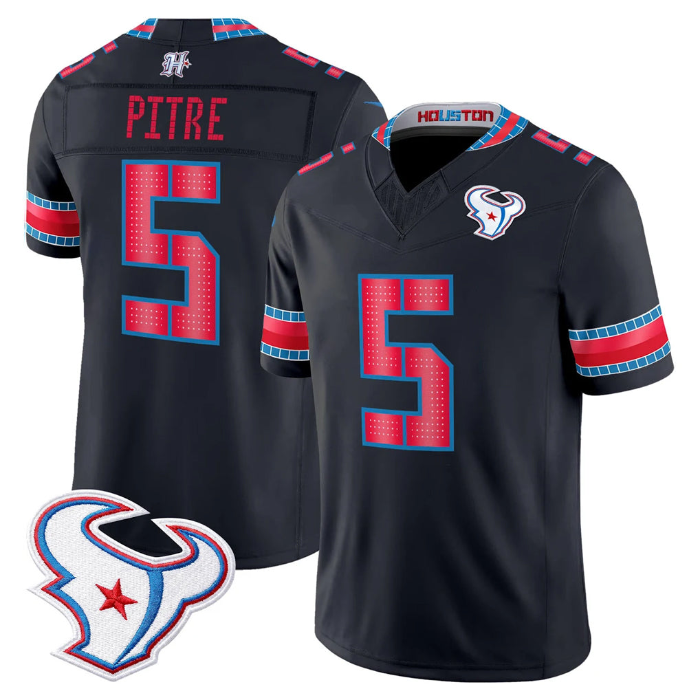 H.Texans #5 Jalen Pitre Player Navy 2026 Rivalries Vapor Limited Home Game Ddoa Stitched jerseys