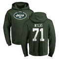 NY.Jets #71 Josh Myers Player Green LOGO Pullover Hoodies Limited Game Ddoa Stitched Jerseys
