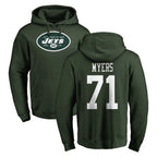 NY.Jets #71 Josh Myers Player Green LOGO Pullover Hoodies Limited Game Ddoa Stitched Jerseys