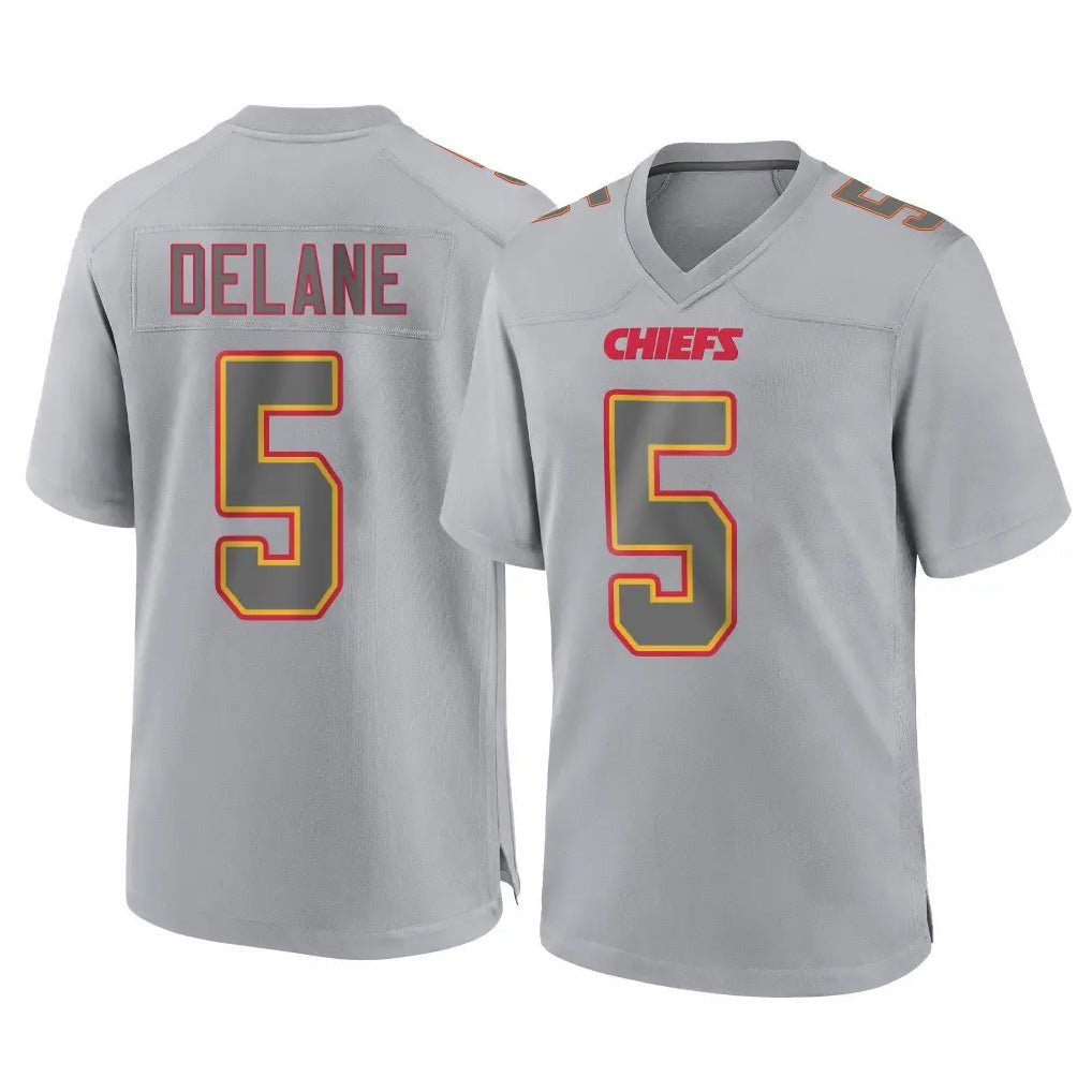 KC.Chiefs #5 Mansoor Delane Player Gray Atmosphere Fashion Game Ddoa Stitched Jerseys