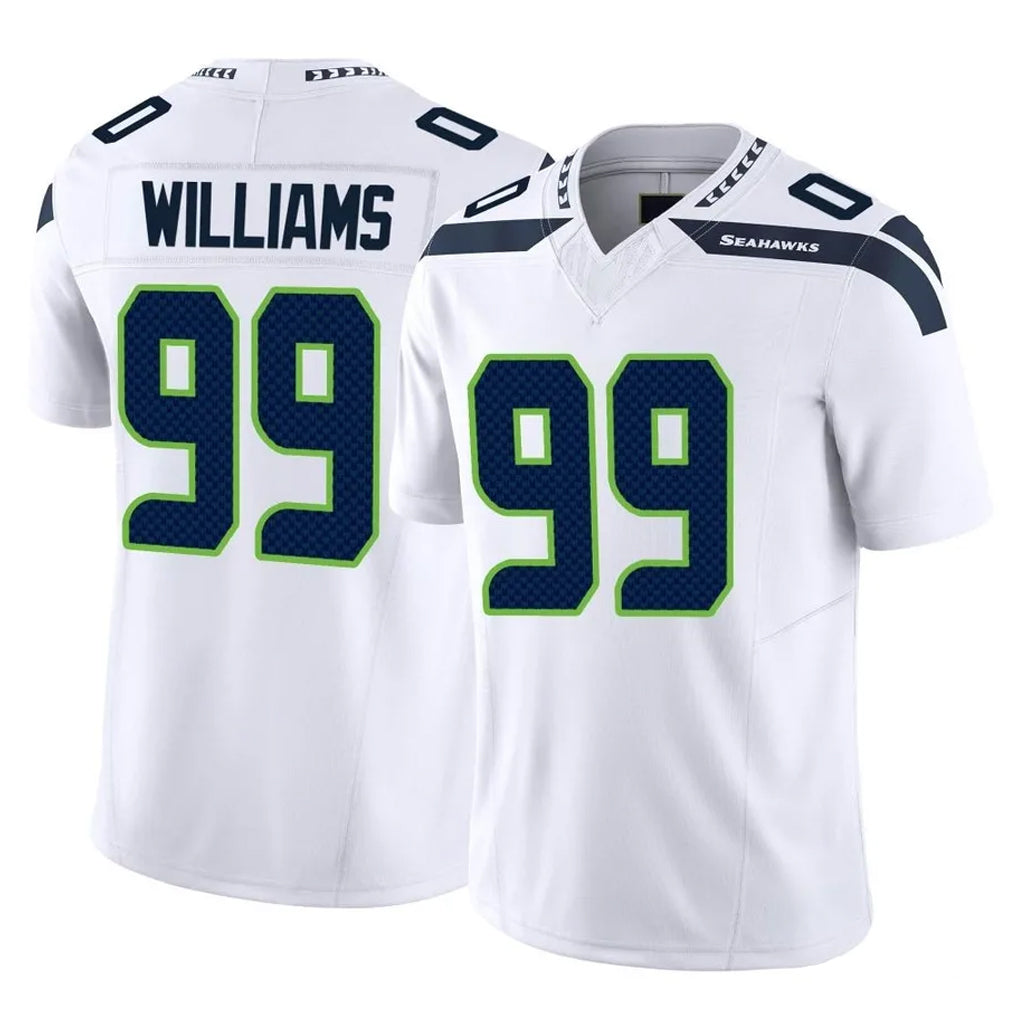 S.Seahawks #99 Leonard Williams Player White Limited Vapor F.U.S.E. Home Game Ddoa Stitched Jerseys