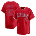 LA.Angels #12 Jorge Soler Player Red Home Limited Ddoa Stitched Jerseys