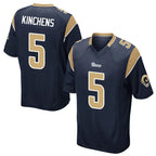 LA.Rams #5 Kamren Kinchens Player Navy Home Game Ddoa Stitched Jerseys