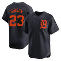 D.Tigers #23 Kirk Gibson Player Navy Home Limited Ddoa Stitched Jerseys